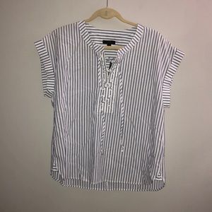 JCrew Tie Up stripe blouse